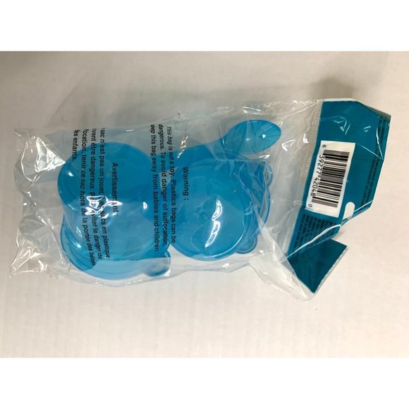 New Angel Of Mine Blue Hard Plastic Bear Light Blue 2 Pack Snack Containers with - Picture 2 of 2